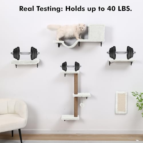 Save 40% on ZLAFM 5-in-1 Cat Wall Shelves & Climbing Furniture - Image 4