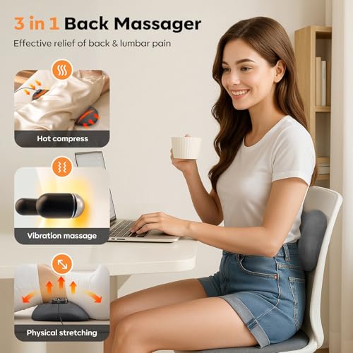Save 27% on 3-in-1 Back Massager Pillow with Heat & Vibration - Image 2