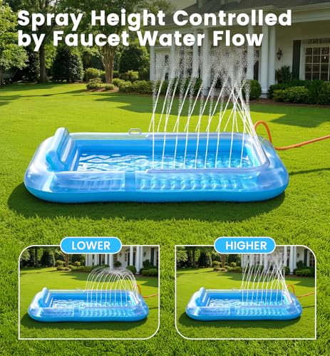 Save 35% on Inflatable Tanning Pool Lounger with Sprinkler - Image 3