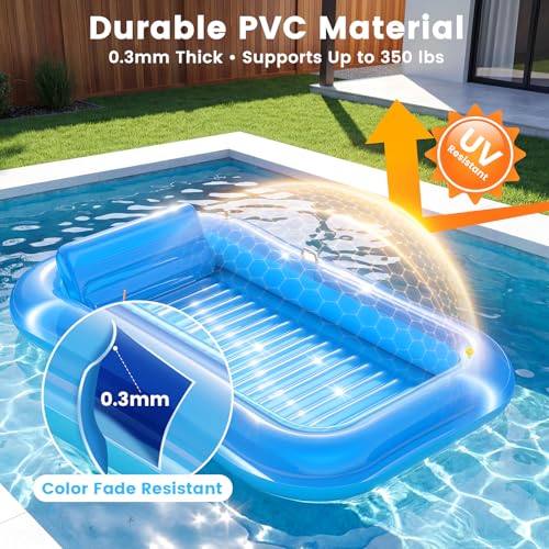 Save 35% on Inflatable Tanning Pool Lounger with Sprinkler - Image 5