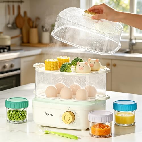 Save 50% on Phydge Electric Food Steamer with 3 Containers
