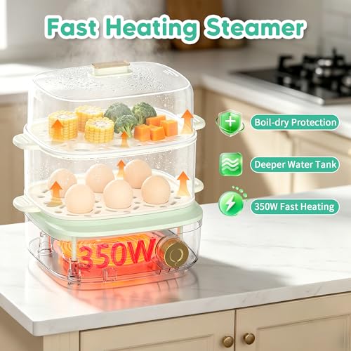 Save 50% on Phydge Electric Food Steamer with 3 Containers - Image 3