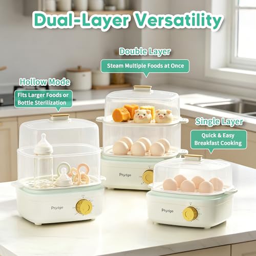 Save 50% on Phydge Electric Food Steamer with 3 Containers - Image 5