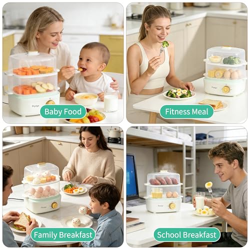 Save 50% on Phydge Electric Food Steamer with 3 Containers - Image 7