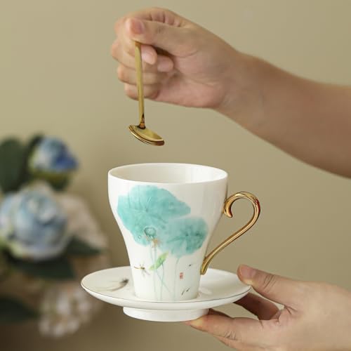 50% Off Ceramic Lotus Tea Set - 7-Piece Porcelain Collection - Image 3