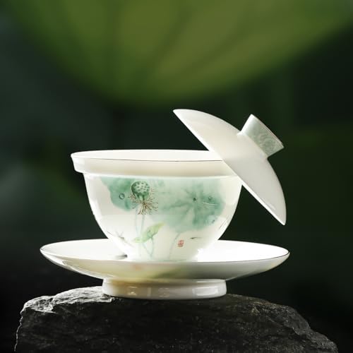 50% Off Ceramic Lotus Tea Set - 7-Piece Porcelain Collection - Image 6