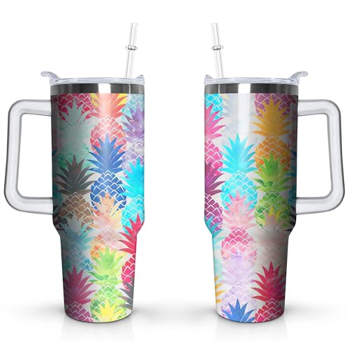 50% Off Stainless Steel Pineapple Tumbler - 40oz Insulated Cup