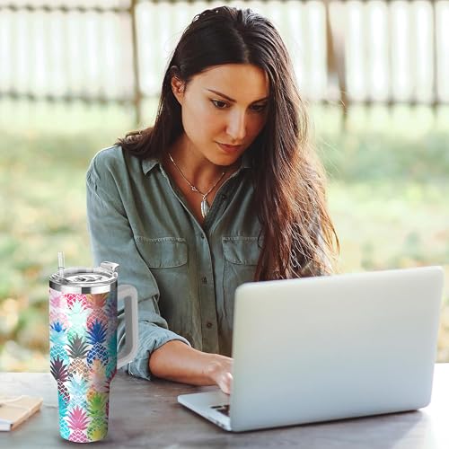 50% Off Stainless Steel Pineapple Tumbler - 40oz Insulated Cup - Image 3