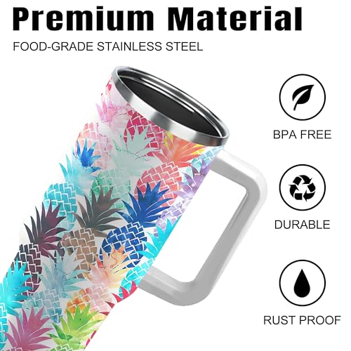 50% Off Stainless Steel Pineapple Tumbler - 40oz Insulated Cup - Image 4