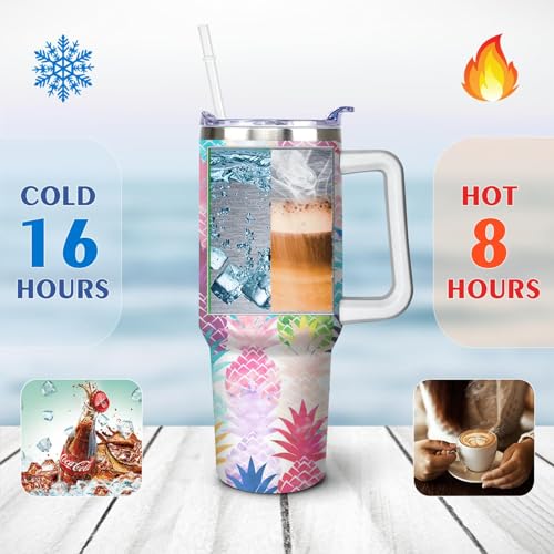 50% Off Stainless Steel Pineapple Tumbler - 40oz Insulated Cup - Image 6