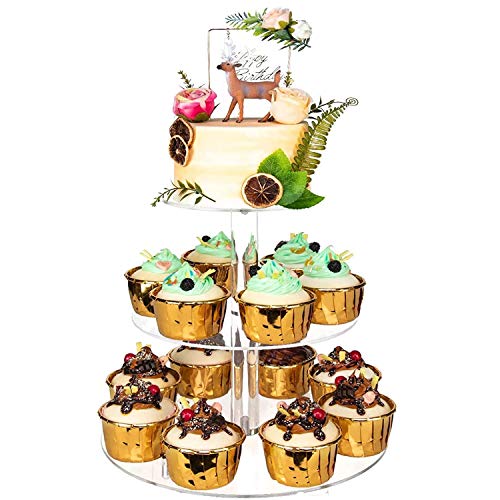 50% Off YestBuy 3-Tier Acrylic Cupcake Stand