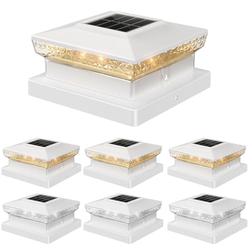 71% Off 6-Pack Solar Post Cap Lights with Auto On/Off
