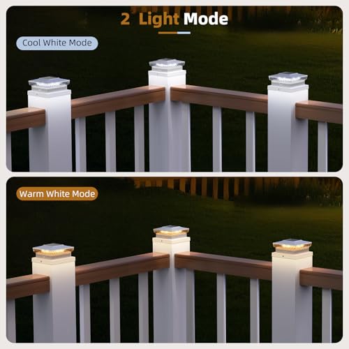 71% Off 6-Pack Solar Post Cap Lights with Auto On/Off - Image 3
