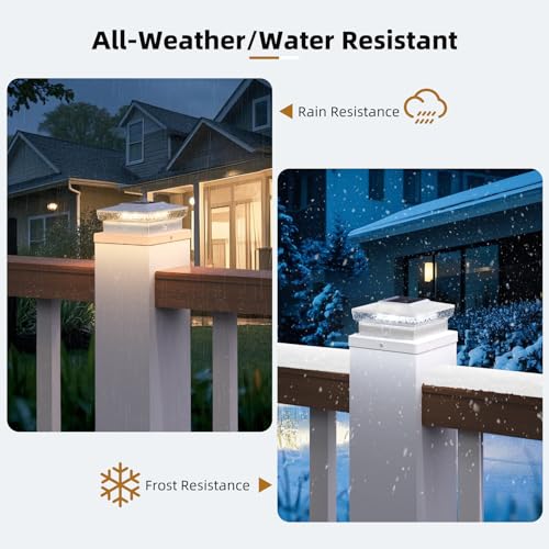 71% Off 6-Pack Solar Post Cap Lights with Auto On/Off - Image 4