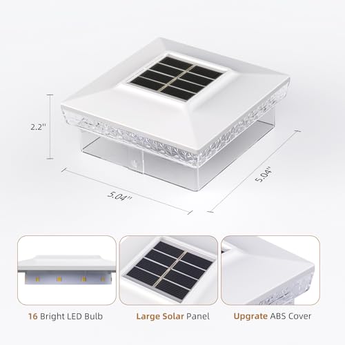 71% Off 6-Pack Solar Post Cap Lights with Auto On/Off - Image 5