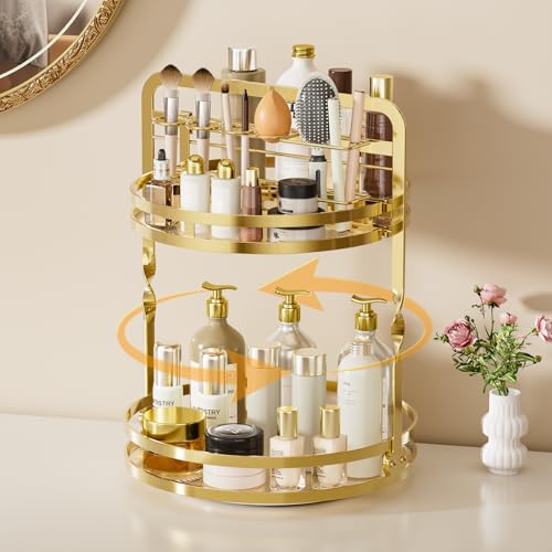 Save 60% on 360° Rotating Makeup Organizer with Code 9JV6WRL9