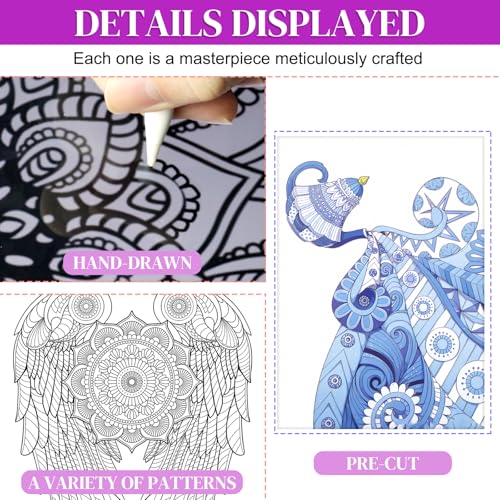 Adult Coloring Book Kit with 24 Markers & Frames - 30% Off - Image 6