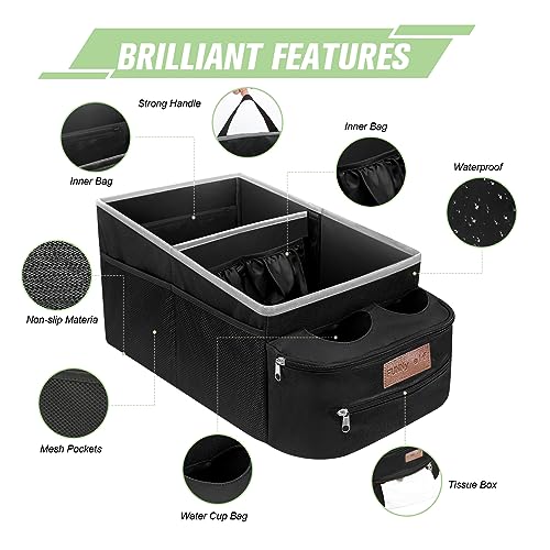 50% Off FUNNy elf Car Seat Organizer with 4 Cup Holders - Image 3