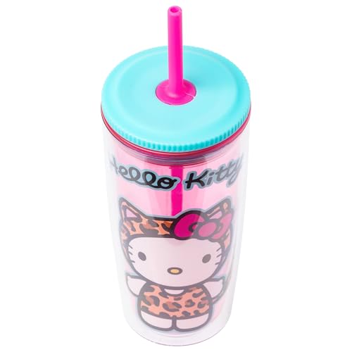 Save 9% on Hello Kitty Leopard Tumbler with Straw - Image 4