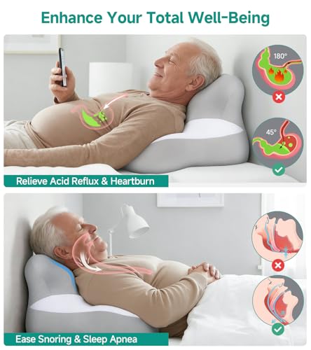 Save 50% on Memory Foam Bed Wedge Pillow for Better Sleep - Image 3