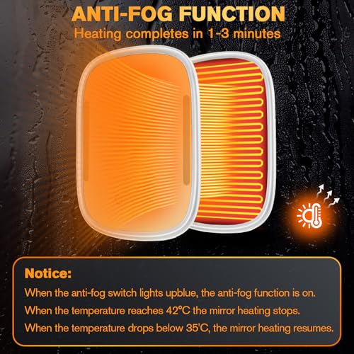 Save $9.60 on Showvigor Heated Anti-Fog Shower Mirror - Image 5