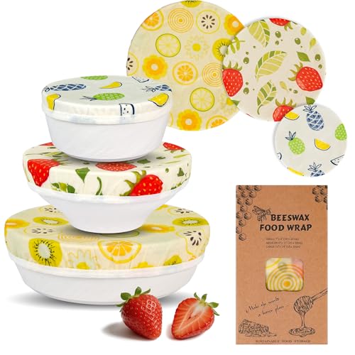 Save 41% on Reusable Beeswax Bowl Covers (Set of 3) - Image 1