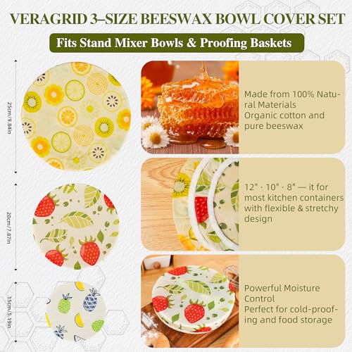 Save 41% on Reusable Beeswax Bowl Covers (Set of 3) - Image 2