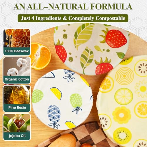 Save 41% on Reusable Beeswax Bowl Covers (Set of 3) - Image 4