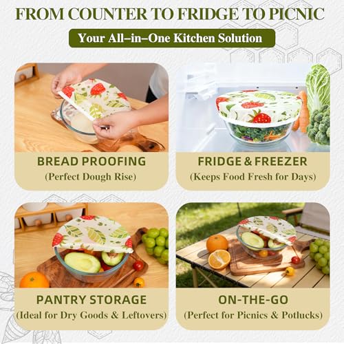 Save 41% on Reusable Beeswax Bowl Covers (Set of 3) - Image 5