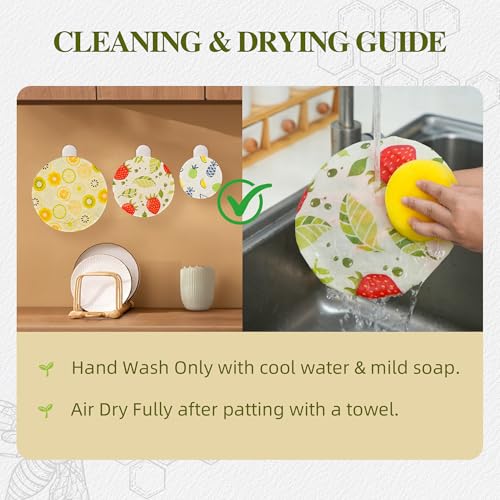 Save 41% on Reusable Beeswax Bowl Covers (Set of 3) - Image 6