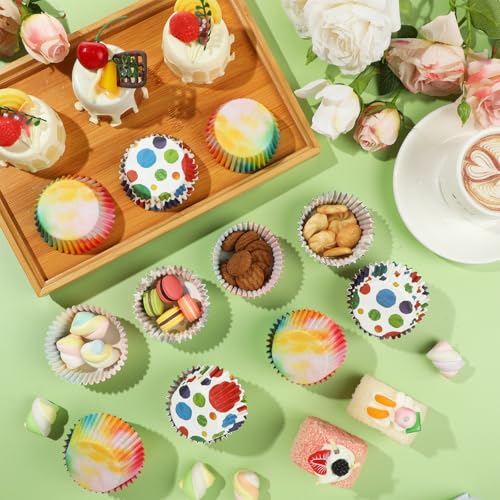 50% Off Tie Dye Cupcake Liners - 100 Pcs for Baking & Parties - Image 2