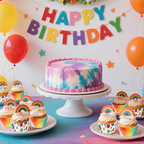 50% Off Tie Dye Cupcake Liners - 100 Pcs for Baking & Parties - Image 4