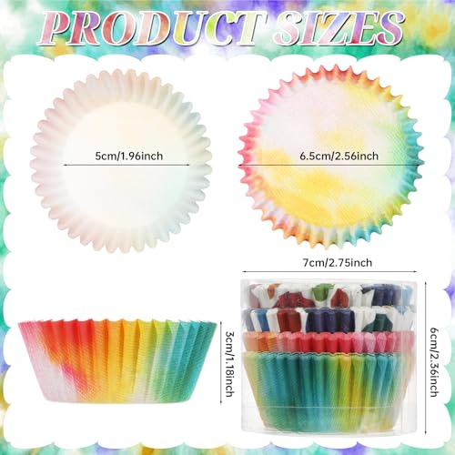 50% Off Tie Dye Cupcake Liners - 100 Pcs for Baking & Parties - Image 6
