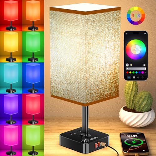 50% Off Cozoo Bluetooth RGB Bedside Lamp with USB Charging