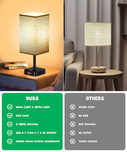 50% Off Cozoo Bluetooth RGB Bedside Lamp with USB Charging - Image 7