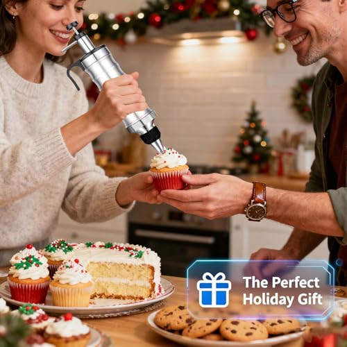 50% Off Dualshine Cake Decorating Syringe Set with 6 Nozzles - Image 6