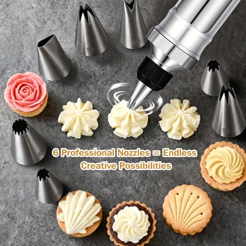 50% Off Dualshine Cake Decorating Syringe Set with 6 Nozzles - Image 7