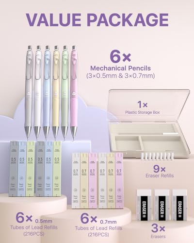 Save on Four Candies Pastel Mechanical Pencil Set with 432 Leads - Image 6