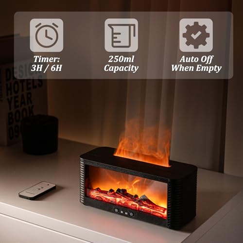 50% Off Essential Oil Diffuser with Fireplace Effect - Image 5