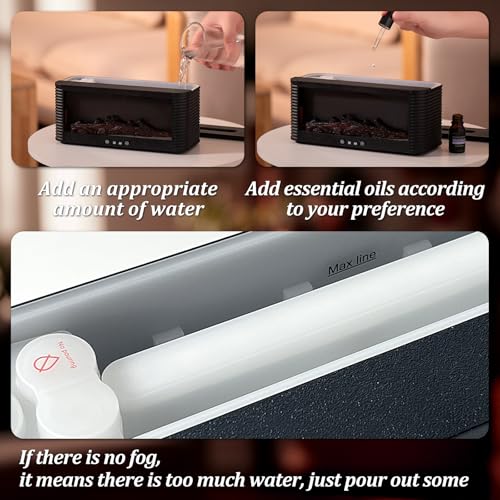 50% Off Essential Oil Diffuser with Fireplace Effect - Image 6