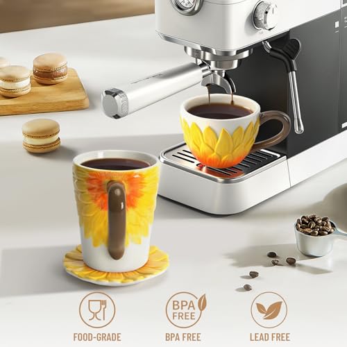 Save $11.70 on Hand-Painted Ceramic Tea Cup Set for Couples - Image 6