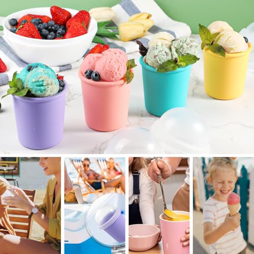 50% Off Webake Silicone Ice Cream Containers, Set of 4 - Image 3
