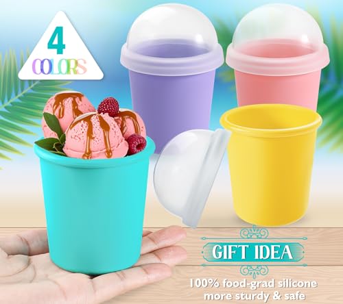 50% Off Webake Silicone Ice Cream Containers, Set of 4 - Image 5
