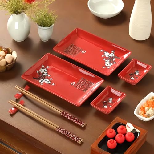 50% Off Japanese Sushi Plate Set with Chopsticks - Image 2