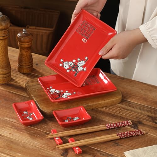 50% Off Japanese Sushi Plate Set with Chopsticks - Image 3