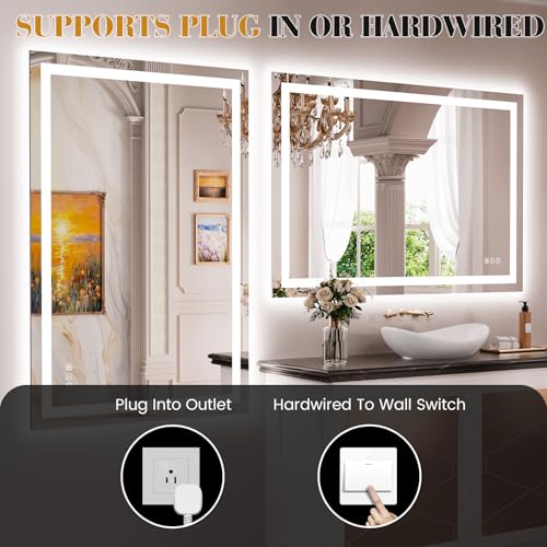 Save 54% on JISOSO Smart LED Bathroom Mirror with Anti-Fog - Image 4