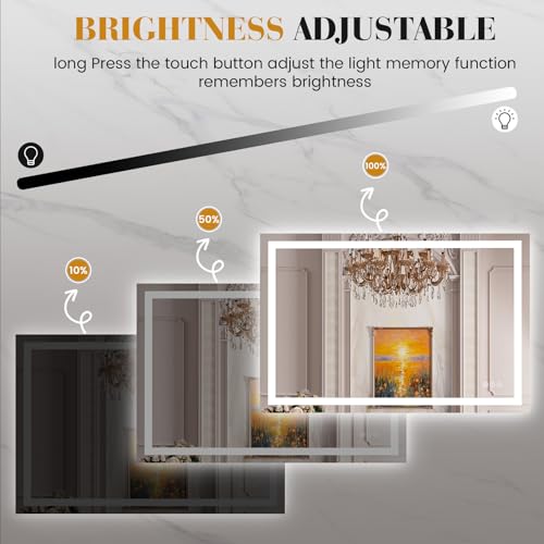 Save 54% on JISOSO Smart LED Bathroom Mirror with Anti-Fog - Image 7