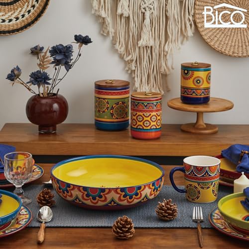 50% Off Bico Tunisian Ceramic Pasta Bowl Set (5-Piece) - Image 6