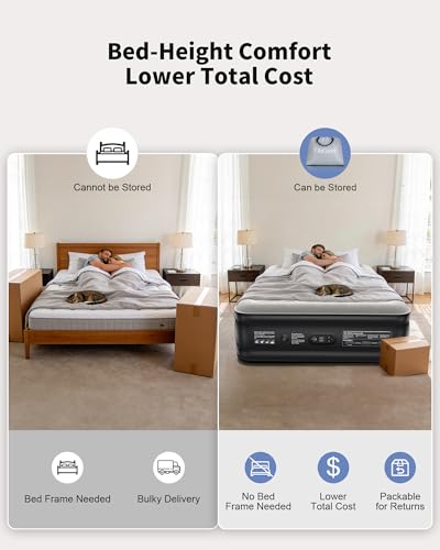 Save 40% on OhGeni Queen Air Mattress with Built-in Pump - Image 3