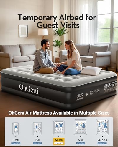 Save 40% on OhGeni Queen Air Mattress with Built-in Pump - Image 4